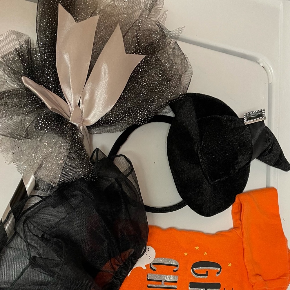 Halloween dress |  Size: 12M | tutu, cap,broom